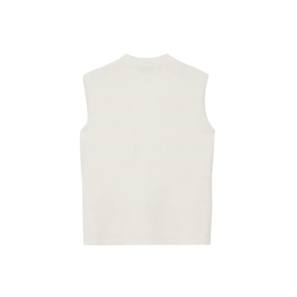 Mint Velvet Cream Wool Blend Sleeveless Knit Top